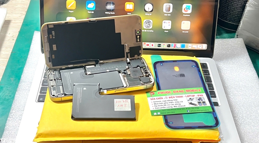 Iphone 15Promax thay pin zin