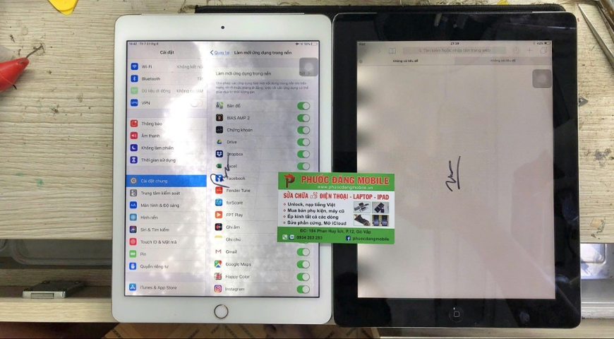 IPad Air 2 lỗi phản quang