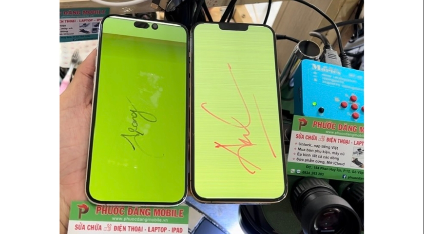 Lỗi màn hình xanh, trắng trên iphone