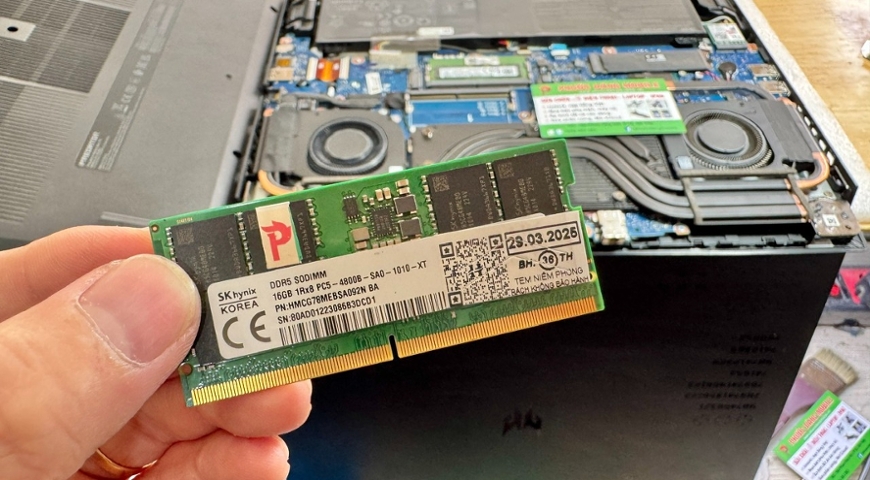 Nâng cấp Ram, ổ cứng SSD