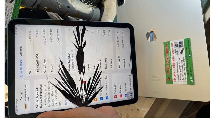 Ipad Gen 10 lỗi màn hình
